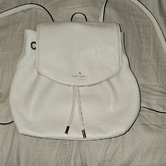 kate spade Handbags - Kate Spade Cream Leather Backpack